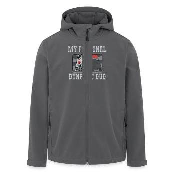 Mein Persönliches Dreamteam Fernbedienung Und - Recycelte Männer Softshell-Jacke von Stanley/Stella - Anthrazit - Vorne - AI Model Male 185 light (185cm)