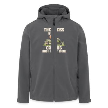 Der Rasen Ruft Und Ich Muss Mähen - Recycelte Männer Softshell-Jacke von Stanley/Stella - Anthrazit - Vorne - AI Model Male 185 light (185cm)