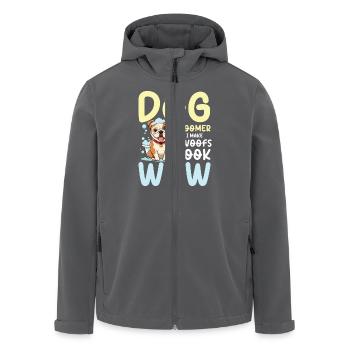 Dog Groomer I Make Woofs Look Wow für einen - Recycelte Männer Softshell-Jacke von Stanley/Stella - Anthrazit - Vorne - AI Model Male 185 light (185cm)