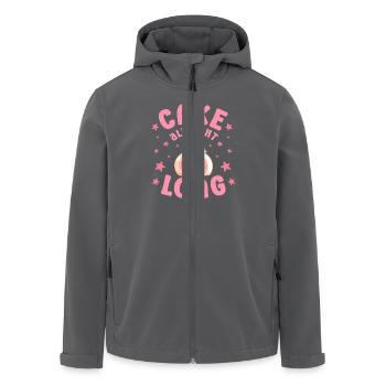 Cake Baker cake All Night Long Gift - Recycelte Männer Softshell-Jacke von Stanley/Stella - Anthrazit - Vorne - AI Model Male 185 light (185cm)