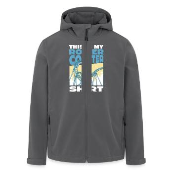 This Is My Achterbahn Shirt Abenteuer für - Recycelte Männer Softshell-Jacke von Stanley/Stella - Anthrazit - Vorne - AI Model Male 185 light (185cm)