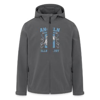 Ich Angle Weil Mord Illegal Ist Sarkasmus Angler - Recycelte Männer Softshell-Jacke von Stanley/Stella - Anthrazit - Vorne - AI Model Male 185 light (185cm)