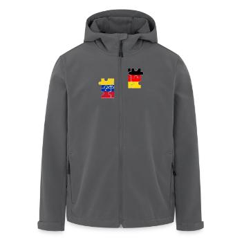 Venezuela Deutschland Flagge Deutsch Venezolaner - Recycelte Männer Softshell-Jacke von Stanley/Stella - Anthrazit - Vorne - AI Model Male 185 light (185cm)