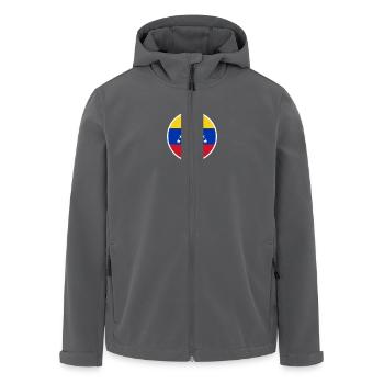Venezuela Venezolanische Flagge Venezolaner - Recycelte Männer Softshell-Jacke von Stanley/Stella - Anthrazit - Vorne - AI Model Male 185 light (185cm)