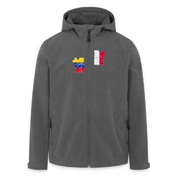 Venezuela Frankreich Flagge Franzose Venezolaner - Recycelte Männer Softshell-Jacke von Stanley/Stella - Anthrazit - Vorne - AI Model Male 185 light (185cm)