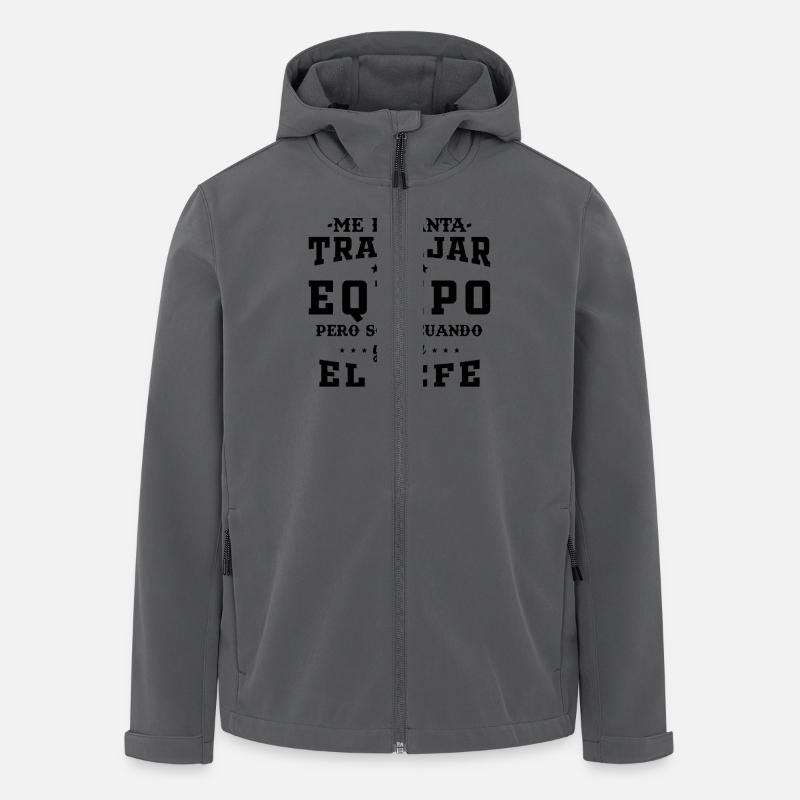 Teamwork Co-worker Gift - Men’s Recycled Softshell Jacket by Stanley/Stella - anthracite