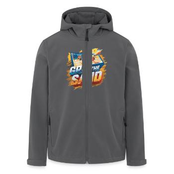 Beachvolleyball The Sand - Recycelte Männer Softshell-Jacke von Stanley/Stella - Anthrazit - Vorne - AI Model Male 185 light (185cm)