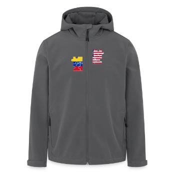 Venezuela Usa Flagge Amerikanischer - Recycelte Männer Softshell-Jacke von Stanley/Stella - Anthrazit - Vorne - AI Model Male 185 light (185cm)