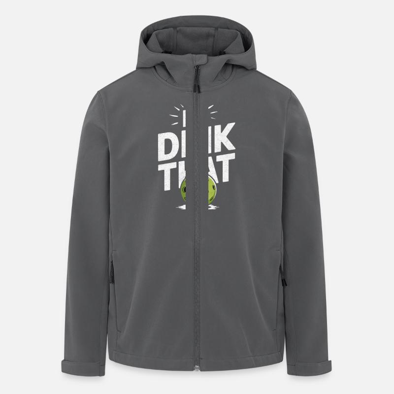 Je dink ce pickleball - Veste softshell homme en polyester recyclé Stanley/Stella - charbon