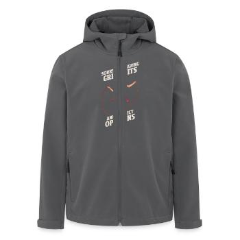 Sorry For Having Great Tits And Correct Opinions - Recycelte Männer Softshell-Jacke von Stanley/Stella - Anthrazit - Vorne - AI Model Male 185 light (185cm)