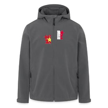 Vietnam Frankreich Vintage Flagge Vietnamese - Recycelte Männer Softshell-Jacke von Stanley/Stella - Anthrazit - Vorne - AI Model Male 185 light (185cm)