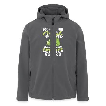Looking For Some Fresh Vegetable Puns Lettuce - Recycelte Männer Softshell-Jacke von Stanley/Stella - Anthrazit - Vorne - AI Model Male 185 light (185cm)