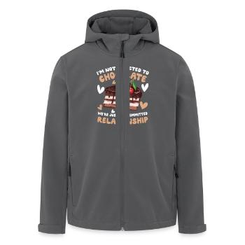 Chocolate Relationship Cake Chocolate Cake - Recycelte Männer Softshell-Jacke von Stanley/Stella - Anthrazit - Vorne - AI Model Male 185 light (185cm)
