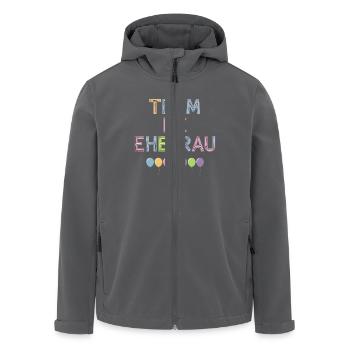 Team Ex Ehefrau für Geschiedene und Getrennte - Recycelte Männer Softshell-Jacke von Stanley/Stella - Anthrazit - Vorne - AI Model Male 185 light (185cm)