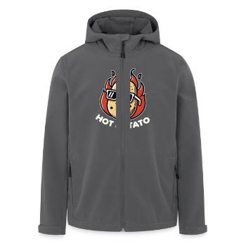 Cool Hot Potato Gemüse Vegane Ernährung - Recycelte Männer Softshell-Jacke von Stanley/Stella - Anthrazit - Vorne - AI Model Male 185 light (185cm)