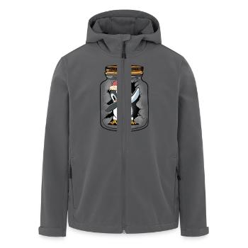 Pinguin Kinder Kind Pinguine - Recycelte Männer Softshell-Jacke von Stanley/Stella - Anthrazit - Vorne - AI Model Male 185 light (185cm)