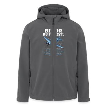 Bevor Du Fragst Modellflugzeug Modellbau - Recycelte Männer Softshell-Jacke von Stanley/Stella - Anthrazit - Vorne - AI Model Male 185 light (185cm)