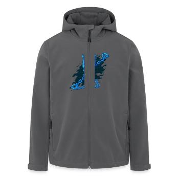 KETTEN UM DEN DREIZACK GEWICKELT - Recycelte Männer Softshell-Jacke von Stanley/Stella - Anthrazit - Vorne - AI Model Male 185 light (185cm)