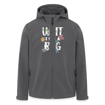 Warte, Ich Sehe Ein Bug Entdecker Abenteuer - Recycelte Männer Softshell-Jacke von Stanley/Stella - Anthrazit - Vorne - AI Model Male 185 light (185cm)