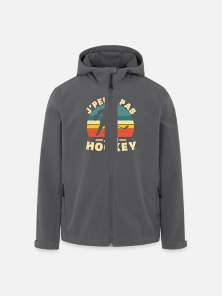 I Can't I Have Hockey Humor Gift - Recycelte Männer Softshell-Jacke von Stanley/Stella - Anthrazit