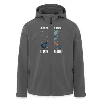 Just One More Rock I Promise: Perfekte Wahl für - Recycelte Männer Softshell-Jacke von Stanley/Stella - Anthrazit - Vorne - AI Model Male 185 light (185cm)