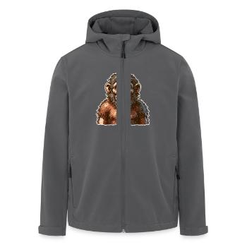 Neandertaler - Recycelte Männer Softshell-Jacke von Stanley/Stella - Anthrazit - Vorne - AI Model Male 185 light (185cm)