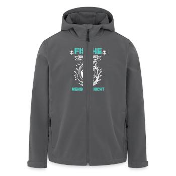 Fische Verstehen Mich Menschen Nicht - Recycelte Männer Softshell-Jacke von Stanley/Stella - Anthrazit - Vorne - AI Model Male 185 light (185cm)