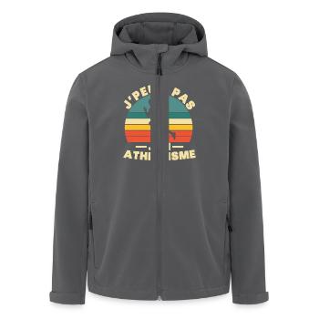 Ich kann keine Leichtathletik haben - Recycelte Männer Softshell-Jacke von Stanley/Stella - Anthrazit - Vorne - AI Model Male 185 light (185cm)