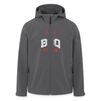 Bbq Team - Recycelte Männer Softshell-Jacke von Stanley/Stella - Anthrazit - Vorne - AI Model Male 185 light (185cm)