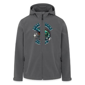 Leguan - Recycelte Männer Softshell-Jacke von Stanley/Stella - Anthrazit - Vorne - AI Model Male 185 light (185cm)