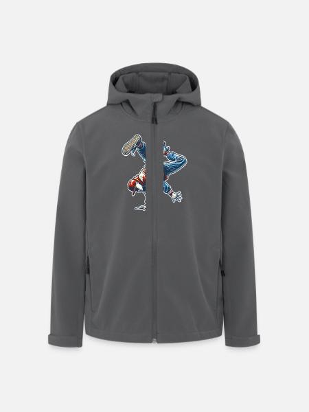 Breakdance - Recycelte Männer Softshell-Jacke von Stanley/Stella - Anthrazit