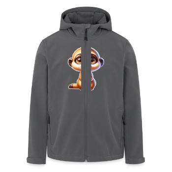 Erdmännchen - Recycelte Männer Softshell-Jacke von Stanley/Stella - Anthrazit - Vorne - AI Model Male 185 light (185cm)