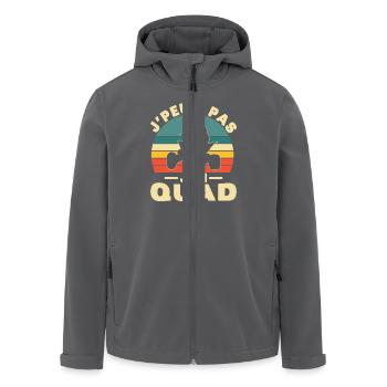 Ich kann kein Quad haben - Recycelte Männer Softshell-Jacke von Stanley/Stella - Anthrazit - Vorne - AI Model Male 185 light (185cm)