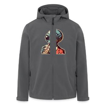Alien Bubble Tea - Recycelte Männer Softshell-Jacke von Stanley/Stella - Anthrazit - Vorne - AI Model Male 185 light (185cm)