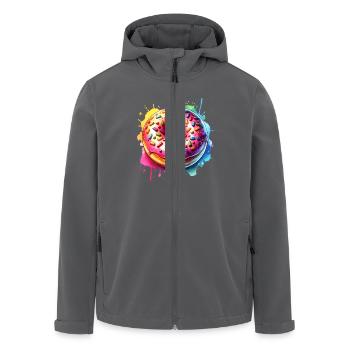 Donut - Recycelte Männer Softshell-Jacke von Stanley/Stella - Anthrazit - Vorne - AI Model Male 185 light (185cm)