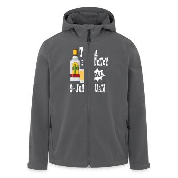 Tequila Notruf 9-Juan-Juan Party Spaß - Recycelte Männer Softshell-Jacke von Stanley/Stella - Anthrazit - Vorne - AI Model Male 185 light (185cm)