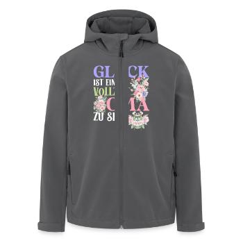 Omi GLÜCK IST EINE VOLLZEIT OMA ZU SEIN Geburtstag - Recycelte Männer Softshell-Jacke von Stanley/Stella - Anthrazit - Vorne - AI Model Male 185 light (185cm)