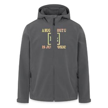 Ein Umarmung Ohne Dich Ist Einfach Giftig Chemie - Recycelte Männer Softshell-Jacke von Stanley/Stella - Anthrazit - Vorne - AI Model Male 185 light (185cm)