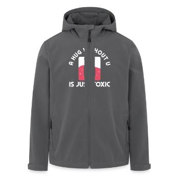 Ein Umarmung Ohne Dich Ist Giftig Chemie Humor - Recycelte Männer Softshell-Jacke von Stanley/Stella - Anthrazit - Vorne - AI Model Male 185 light (185cm)
