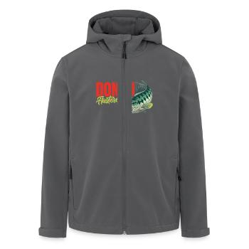 DONAU FLÜSTERER Angler Outfit Angeln Hobby - Recycelte Männer Softshell-Jacke von Stanley/Stella - Anthrazit - Vorne - AI Model Male 185 light (185cm)