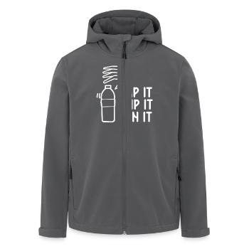 Cap It Flip It Win It - Spaß für - Recycelte Männer Softshell-Jacke von Stanley/Stella - Anthrazit - Vorne - AI Model Male 185 light (185cm)