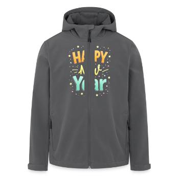 Neues Jahr - Halloween Damen - Recycelte Männer Softshell-Jacke von Stanley/Stella - Anthrazit - Vorne - AI Model Male 185 light (185cm)