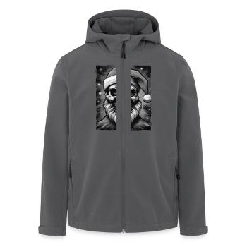 Santa Claus Skull - Men’s Recycled Softshell Jacket by Stanley/Stella - anthracite - Front - AI Model Male 185 light (185cm)