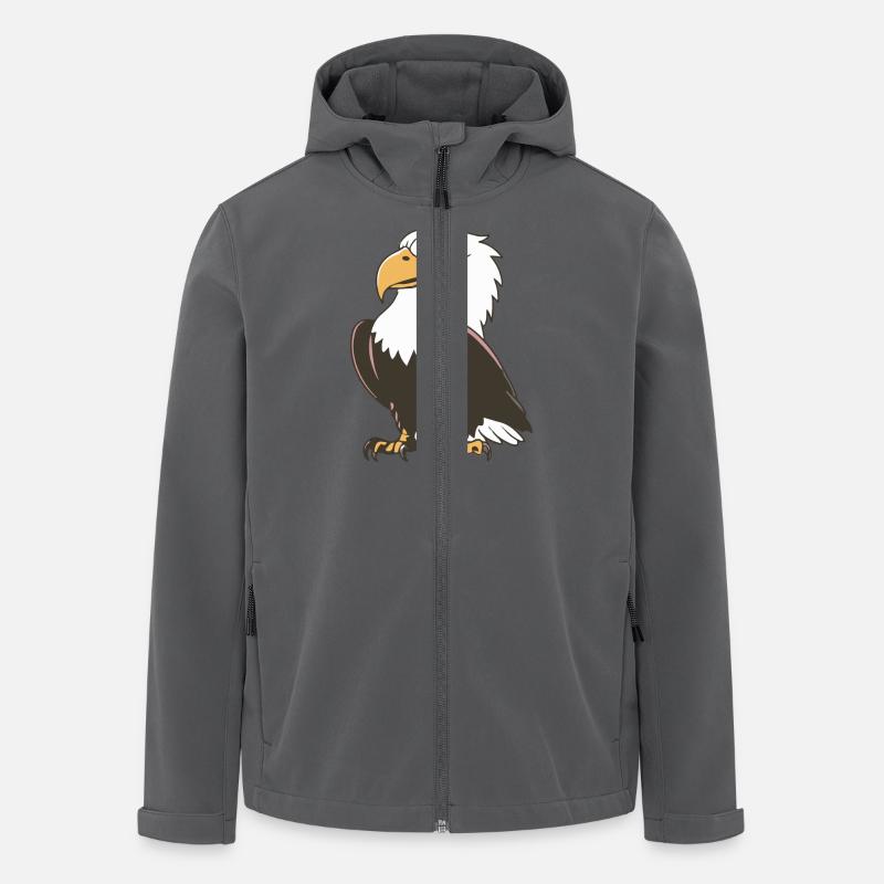 MAJESTÄTISCHER FLUG - Recycelte Männer Softshell-Jacke von Stanley/Stella - Anthrazit