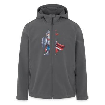 Freundlicher Ritter als Geburtstagsgeschenk Design - Recycelte Männer Softshell-Jacke von Stanley/Stella - Anthrazit - Vorne - AI Model Male 185 light (185cm)