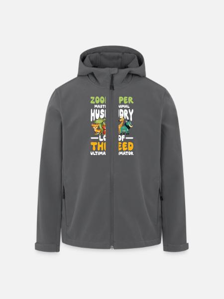 Zookeeper Master of Animal Husbandry - Recycelte Männer Softshell-Jacke von Stanley/Stella - Anthrazit