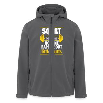 Squat Weil Niemand Über Kleine Hintern Rappt - Recycelte Männer Softshell-Jacke von Stanley/Stella - Anthrazit - Vorne - AI Model Male 185 light (185cm)
