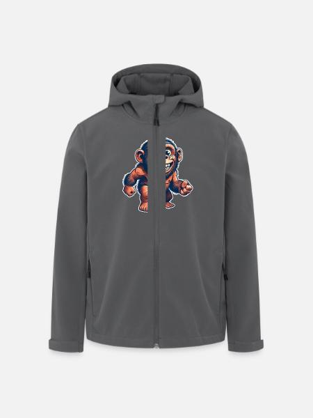 Neandertaler - Recycelte Männer Softshell-Jacke von Stanley/Stella - Anthrazit