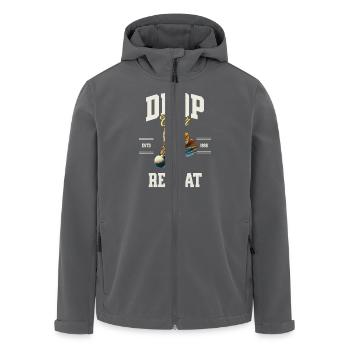 Badminton - Recycelte Männer Softshell-Jacke von Stanley/Stella - Anthrazit - Vorne - AI Model Male 185 light (185cm)