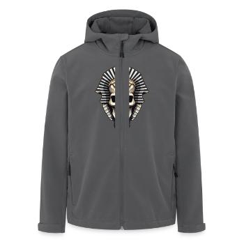 Pharao Totenkopf - Recycelte Männer Softshell-Jacke von Stanley/Stella - Anthrazit - Vorne - AI Model Male 185 light (185cm)